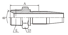 Μετρικές αρσενικές συναρμολογήσεις 15618 μανικών της Sae επαναχρησιμοποιήσιμες υδραυλικές - ράβδος κοχλιοτομώ μανικιών μανικών R5