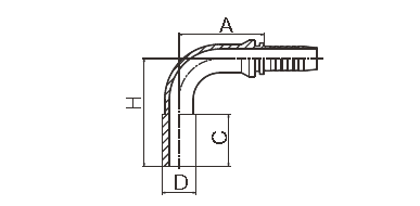 Μετρικές υδραυλικές συναρμολογήσεις μανικών αγκώνων, μετρικές DIN υδραυλικές συναρμολογήσεις ανοξείδωτου